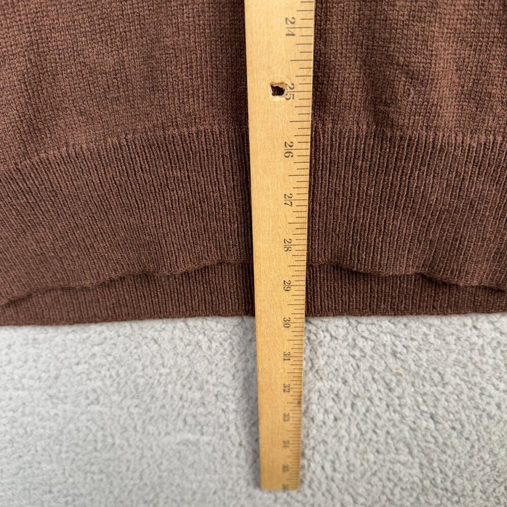 J. Crew Sweater Mens Size XL Brown Shawl Collar In Supersoft Lambswool Blend NWT - Picture 10 of 14